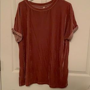 The perfect pink velvet blouse